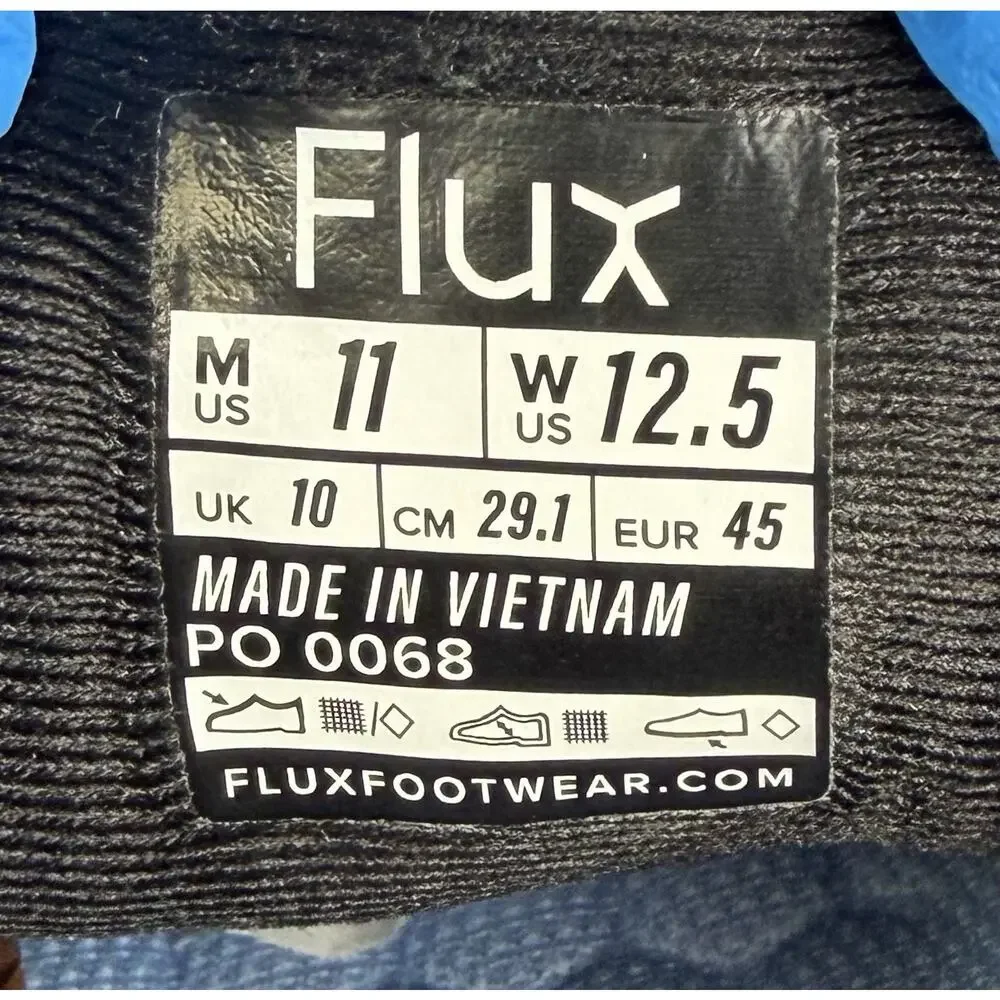 Flux Adapt Graphene Pro Mens Sz 11 Black Gray Athletic Running Shoes Sneakers